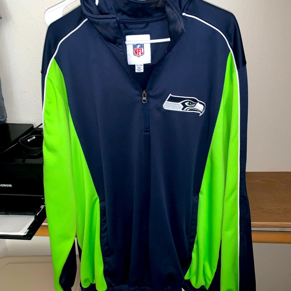 Seahawks fleece half zip pullover